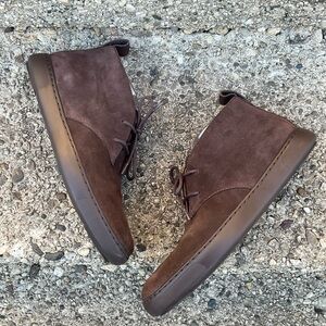 FITFLOP Men’s Chocolate Suede Zackery Chukka Bootie Sz 8 Classic Business Casual